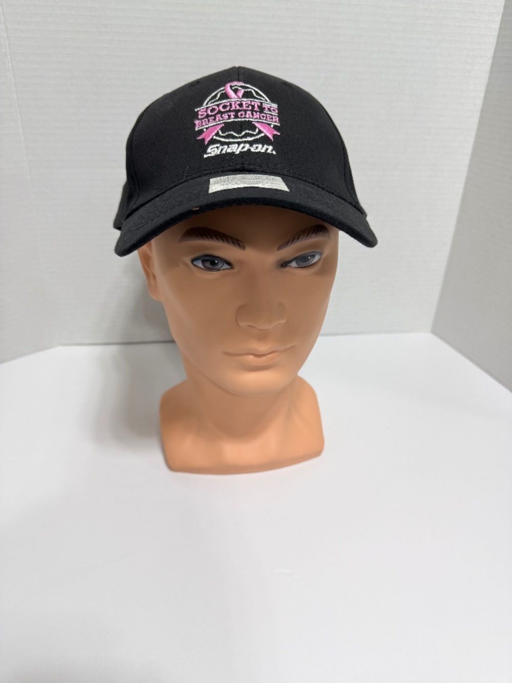 Snap-on Tools-Black & Pink-"Socket to Breast Cancer” Adjustable Hat/Cap